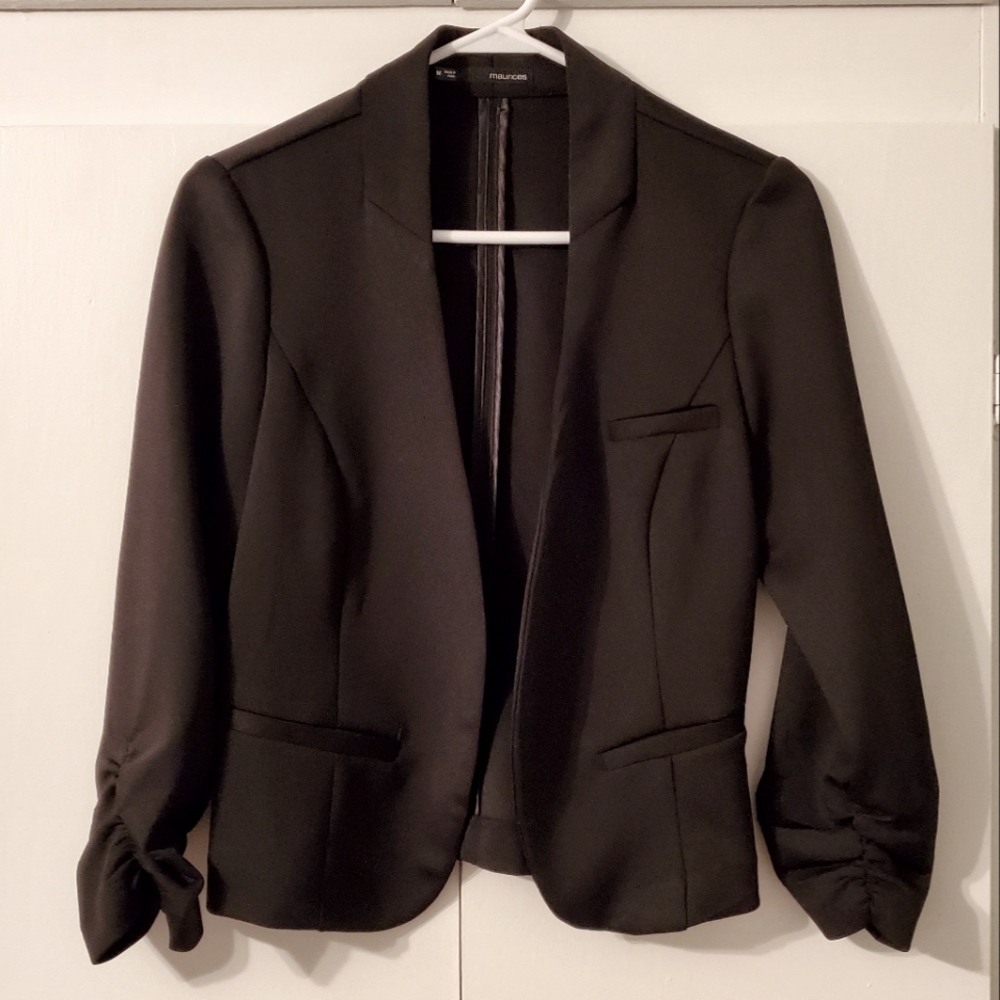 Maurices Black Open Front Blazer